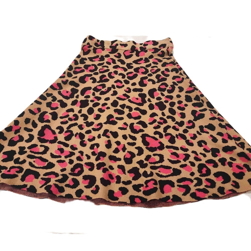 NWT Est 1946 Leopard Print Multicolor A Line Skirt Womens Large Viscose Blend - Picture 11 of 11